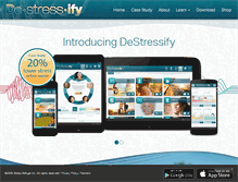 Tablet Screenshot of destressify.com